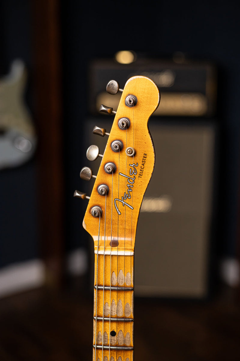 Fender Custom Shop '54 Blackguard Telecaster Super Heavy Relic Electric Guitar - Aged Nocaster Blonde