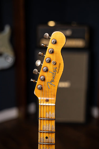 Fender Custom Shop '54 Blackguard Telecaster Super Heavy Relic Electric Guitar - Aged Nocaster Blonde