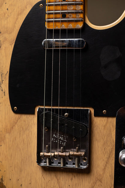 Fender Custom Shop '54 Blackguard Telecaster Super Heavy Relic Electric Guitar - Aged Nocaster Blonde