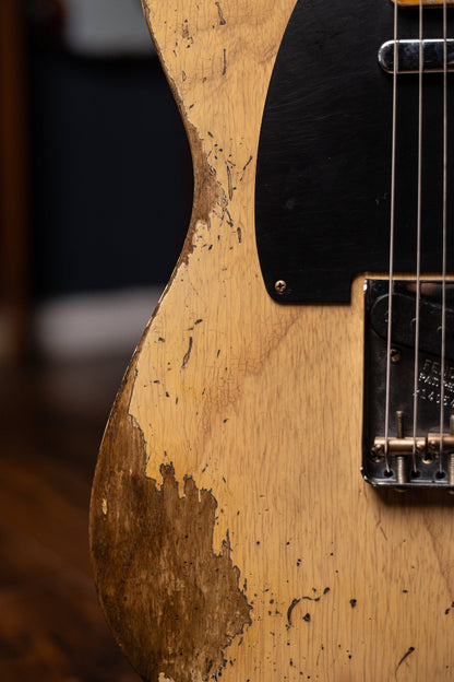 Fender Custom Shop '54 Blackguard Telecaster Super Heavy Relic Electric Guitar - Aged Nocaster Blonde