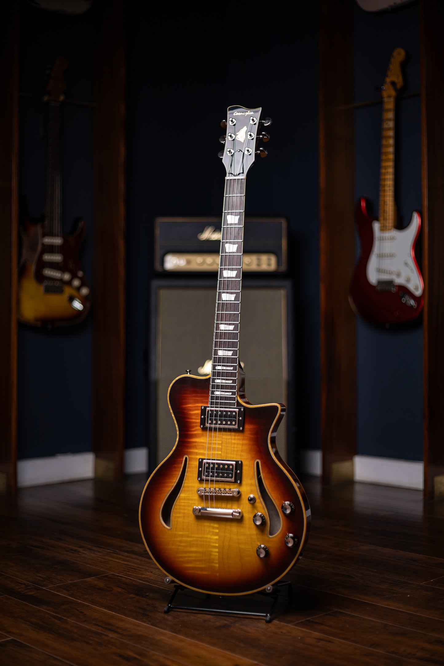 Pre-Order | Carneglia Master Series Sonora Custom Semi-Hollow Electric Guitar - Sunburst