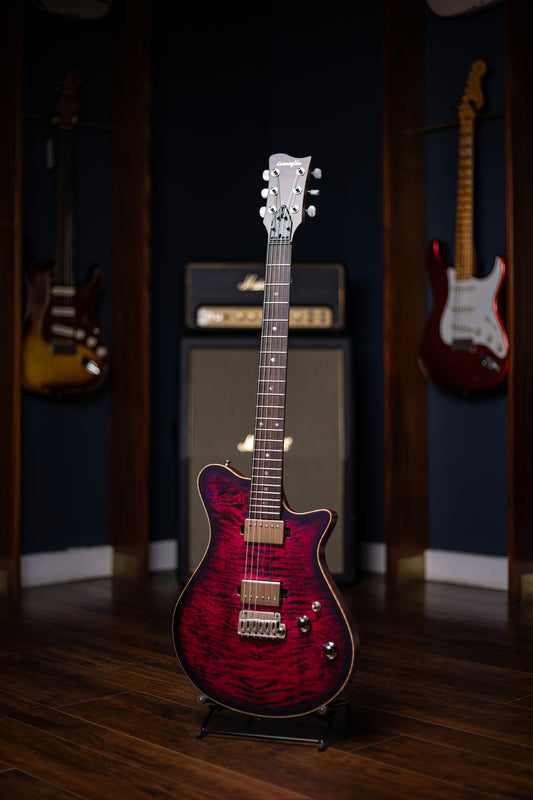 Carneglia Custom Shop Sublime Electric Guitar - Magenta Burst