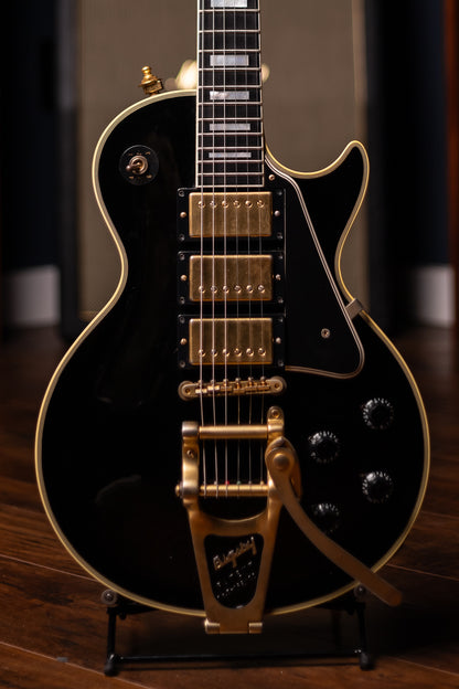 2008 Gibson Custom Shop Jimmy Page Les Paul Custom W/ Bigsby Electric Guitar - Ebony