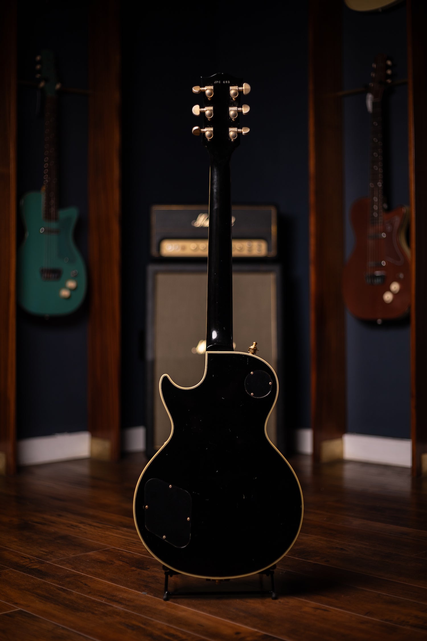 2008 Gibson Custom Shop Jimmy Page Les Paul Custom W/ Bigsby Electric Guitar - Ebony