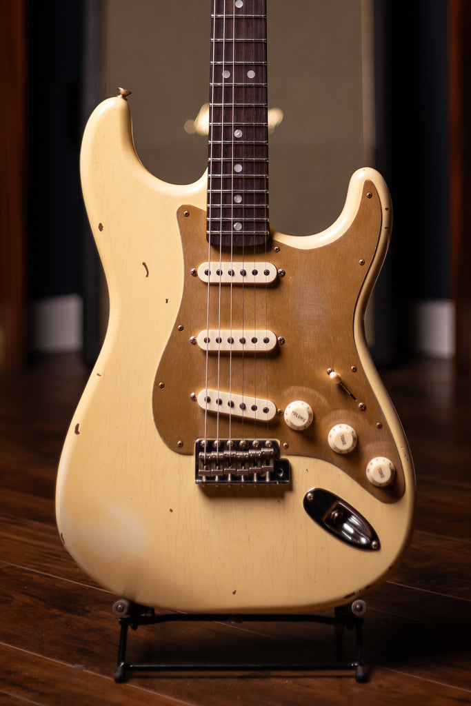 Fender Custom Shop Limited Edition Roasted "Big Head" Stratocaster® Relic® Electric Guitar - Aged Vintage White