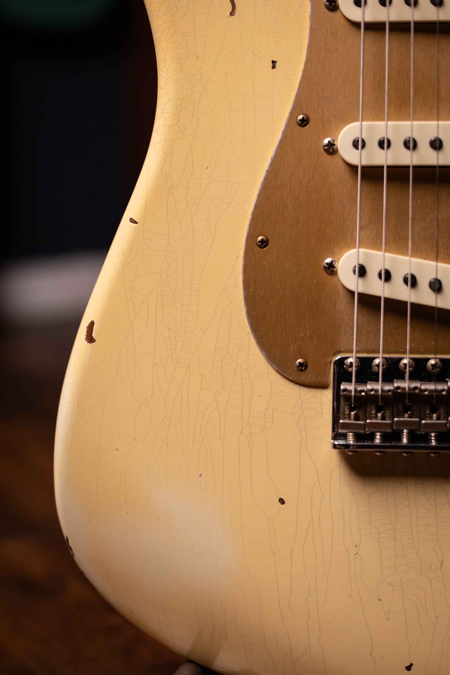Fender Custom Shop Limited Edition Roasted "Big Head" Stratocaster® Relic® Electric Guitar - Aged Vintage White