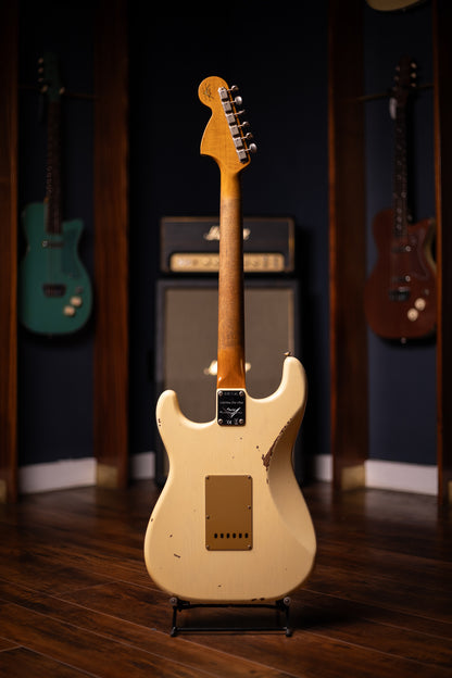 Fender Custom Shop Limited Edition Roasted "Big Head" Stratocaster® Relic® Electric Guitar - Aged Vintage White