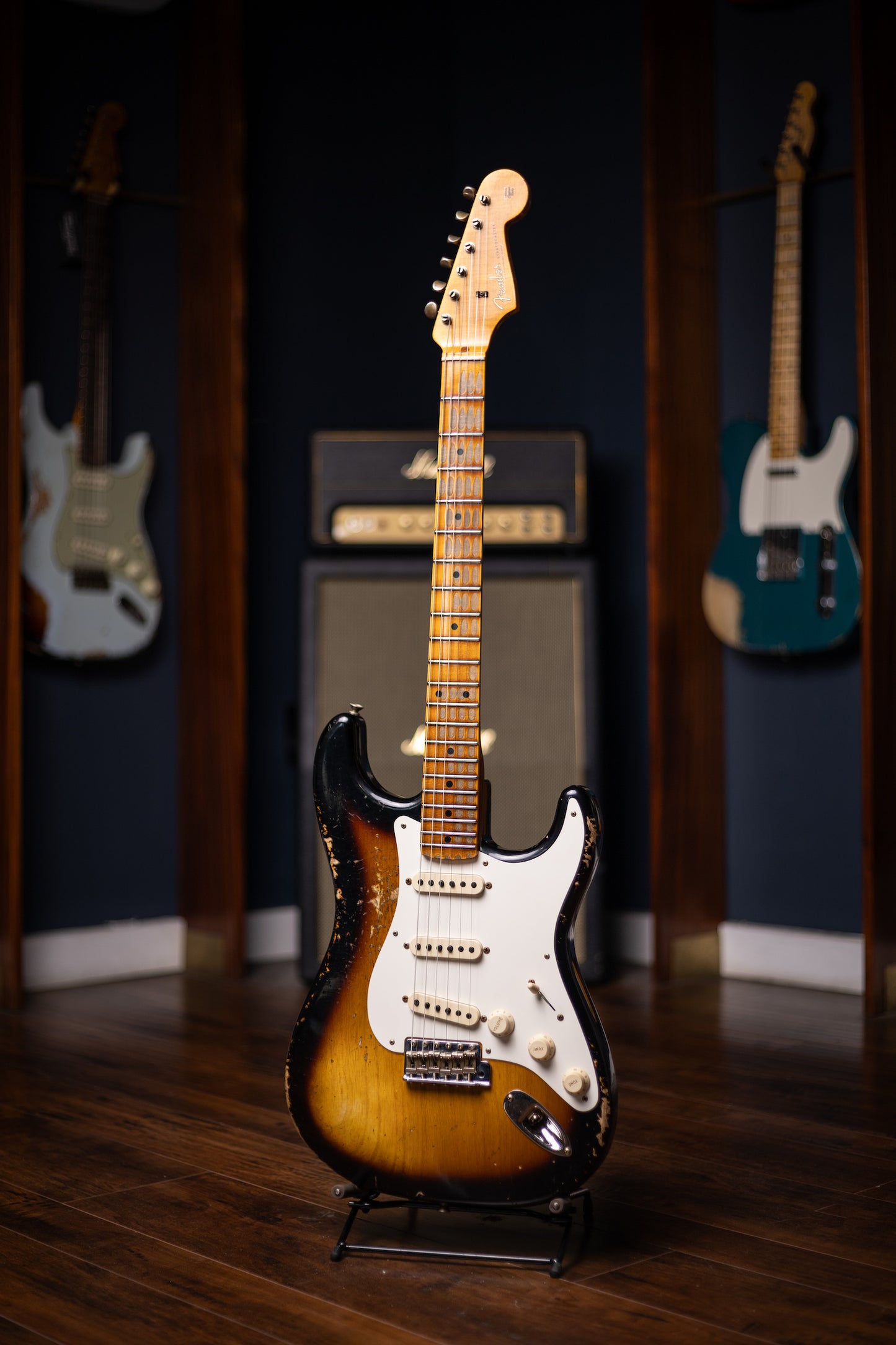 Fender Custom Shop Stratocaster 1957 Heavy Relic Electric Guitar - Aged 2-Color Sunburst