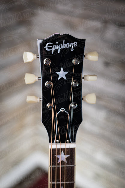 Epiphone J-180 LS Acoustic-Electric Guitar - Pink