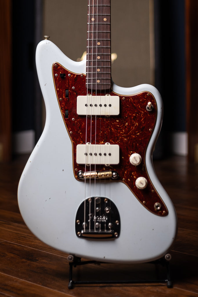 Fender Custom Shop 1962 Jazzmaster Journeyman Relic Electric Guitar - Super Faded Aged Sonic Blue