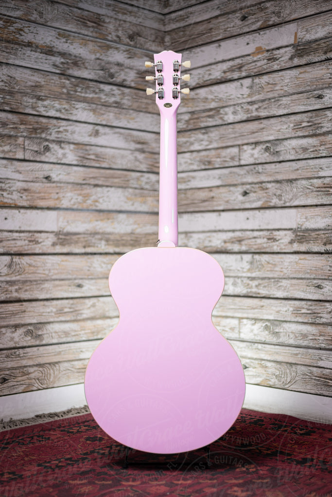 Epiphone J-180 LS Acoustic-Electric Guitar - Pink