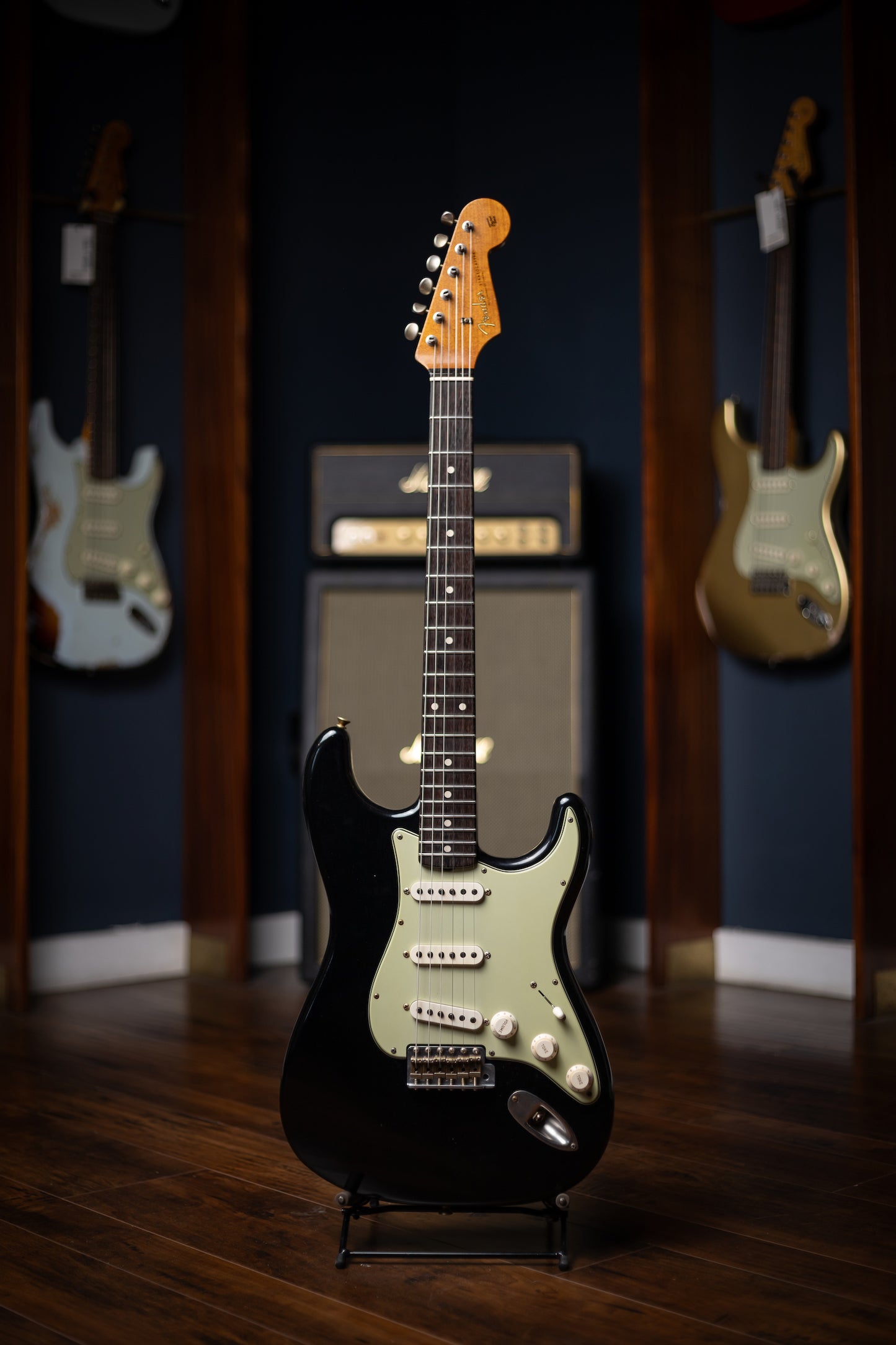 Fender Custom Shop 1960 Stratocaster Journeyman Brazilian Rosewood Masterbuilt by Dennis Galuszka, Black