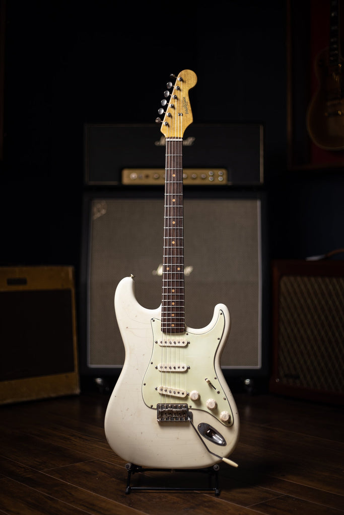 Walt Grace Customs 60's Indian Rosewood S-Type Electric Guitar - Olympic White