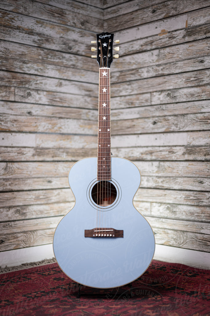 Epiphone J-180 LS Acoustic-Electric Guitar - Frost Blue