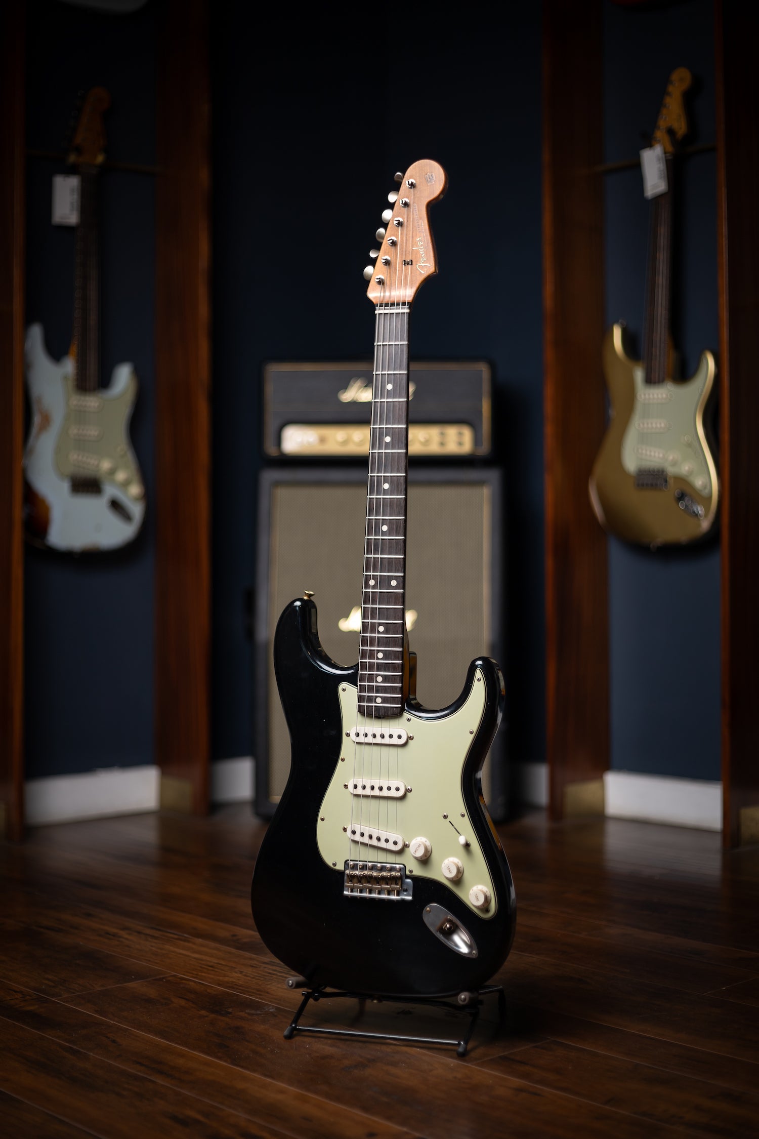 Fender Custom Shop 1960 Stratocaster Journeyman Brazilian Rosewood Masterbuilt by Dennis Galuszka, Black