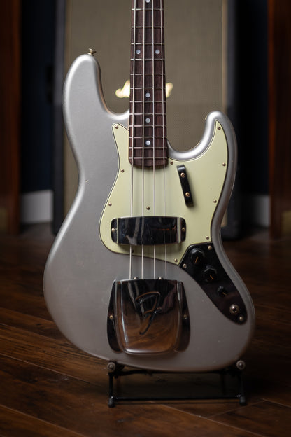 Fender 1965 Jazz Bass Journeyman Relic - Faded Inca Silver