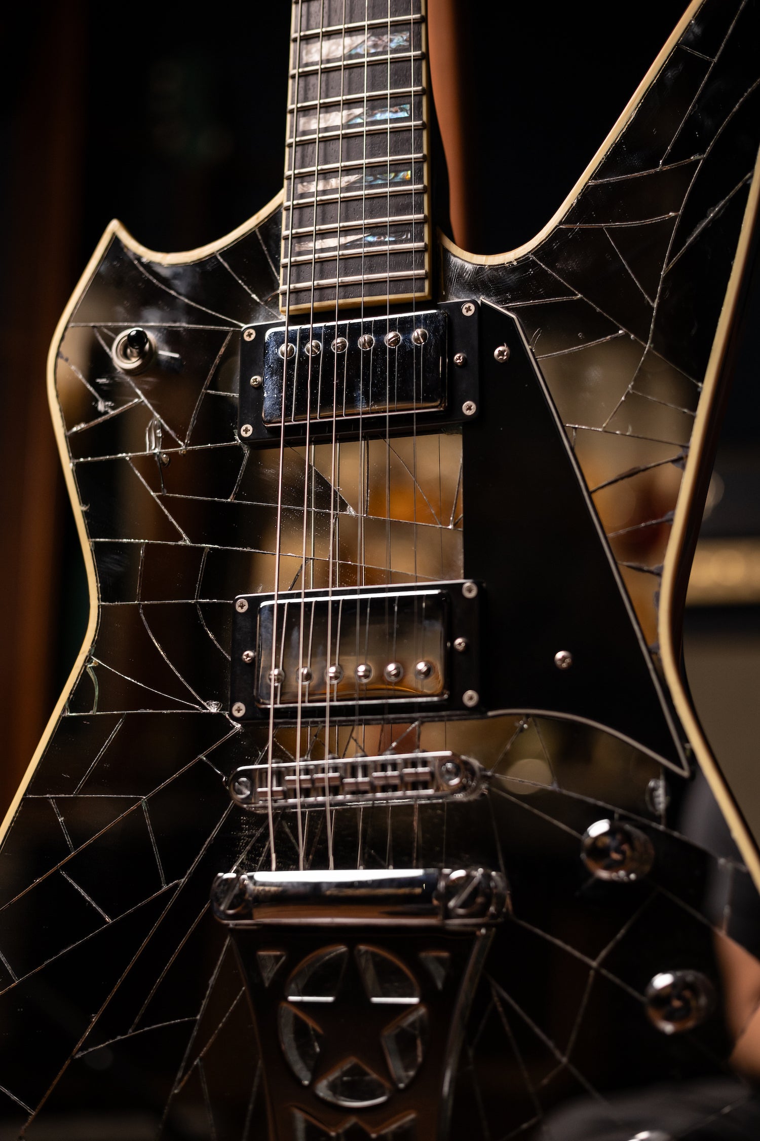 1999 Washburn Paul Stanley PS1800 Electric Guitar - Cracked Mirror