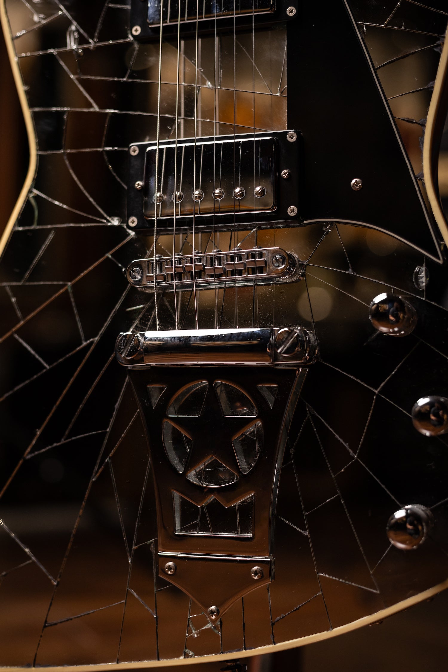 1999 Washburn Paul Stanley PS1800 Electric Guitar - Cracked Mirror