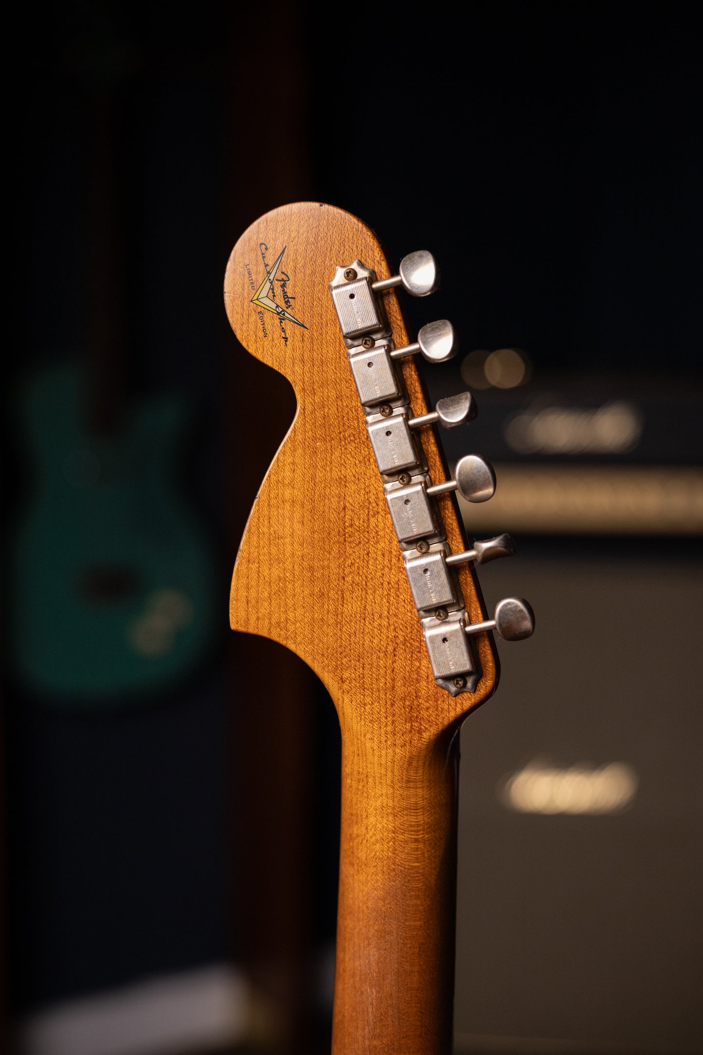 Fender Custom Shop Limited Edition Roasted "Big Head" Stratocaster® Relic® Electric Guitar - Faded Aged Sherwood Green Metallic