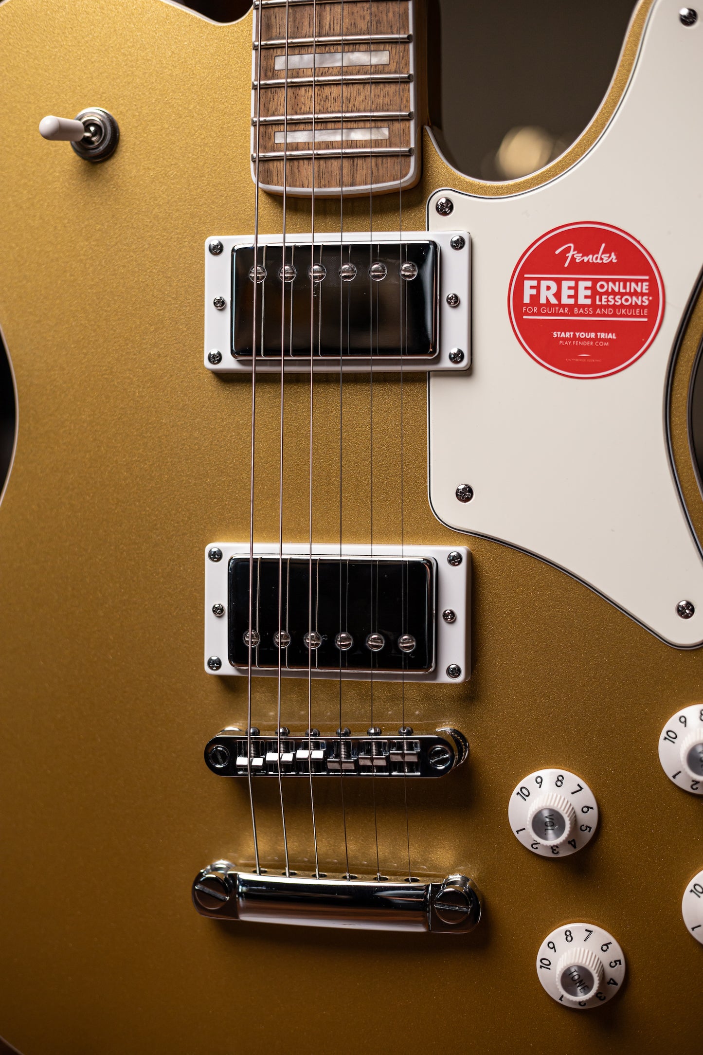 Squier Limited Edition Paranormal Troublemaker Telecaster Deluxe Electric Guitar - Aztec Gold