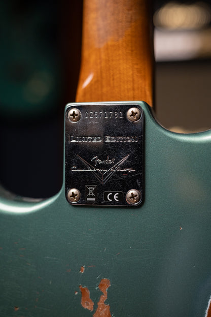 Fender Custom Shop Limited Edition Roasted "Big Head" Stratocaster® Relic® Electric Guitar - Faded Aged Sherwood Green Metallic