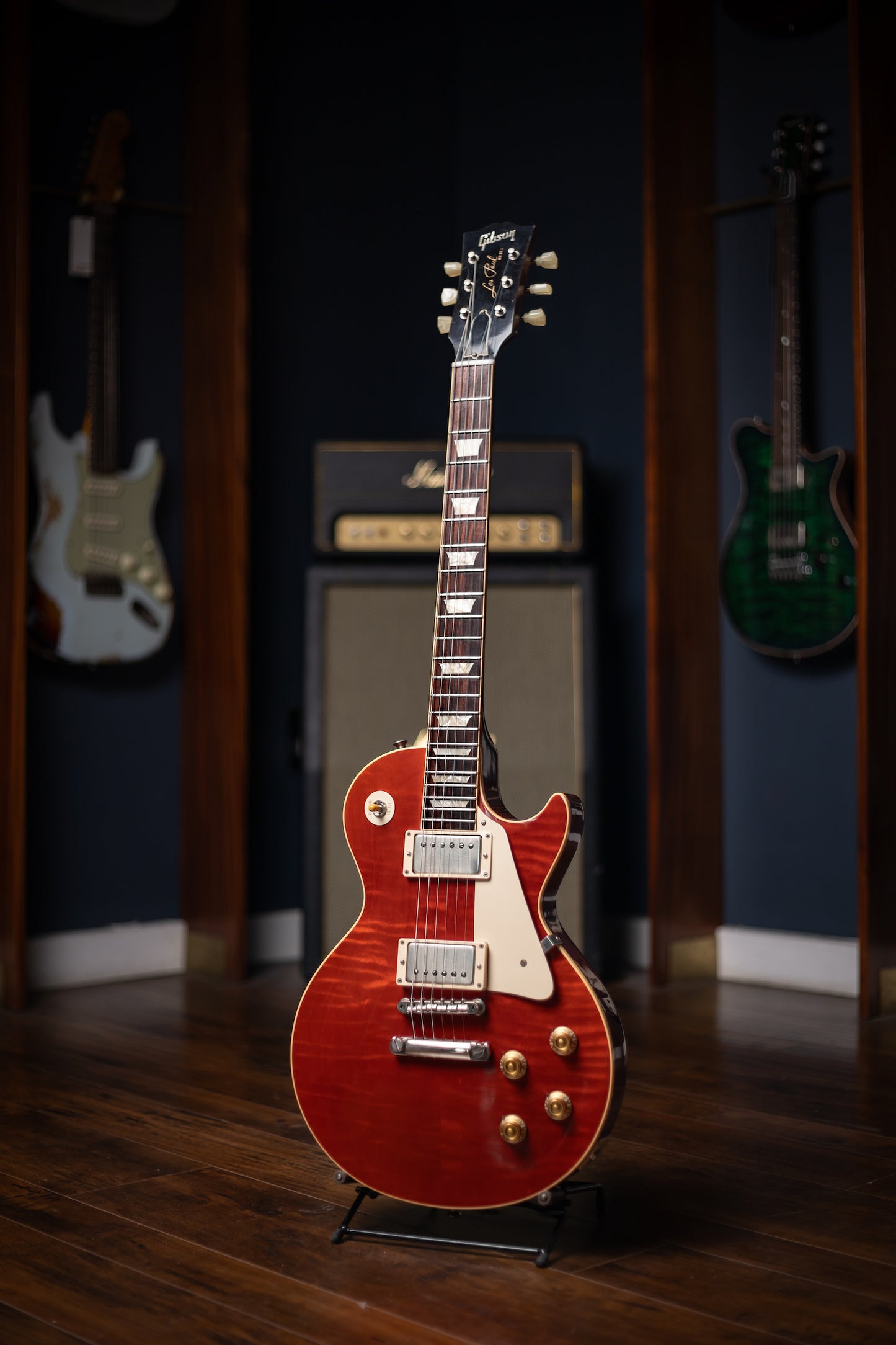 2010 Gibson Custom Shop 1959 Les Paul Reissue Electric Guitar - Cherry Red Flame