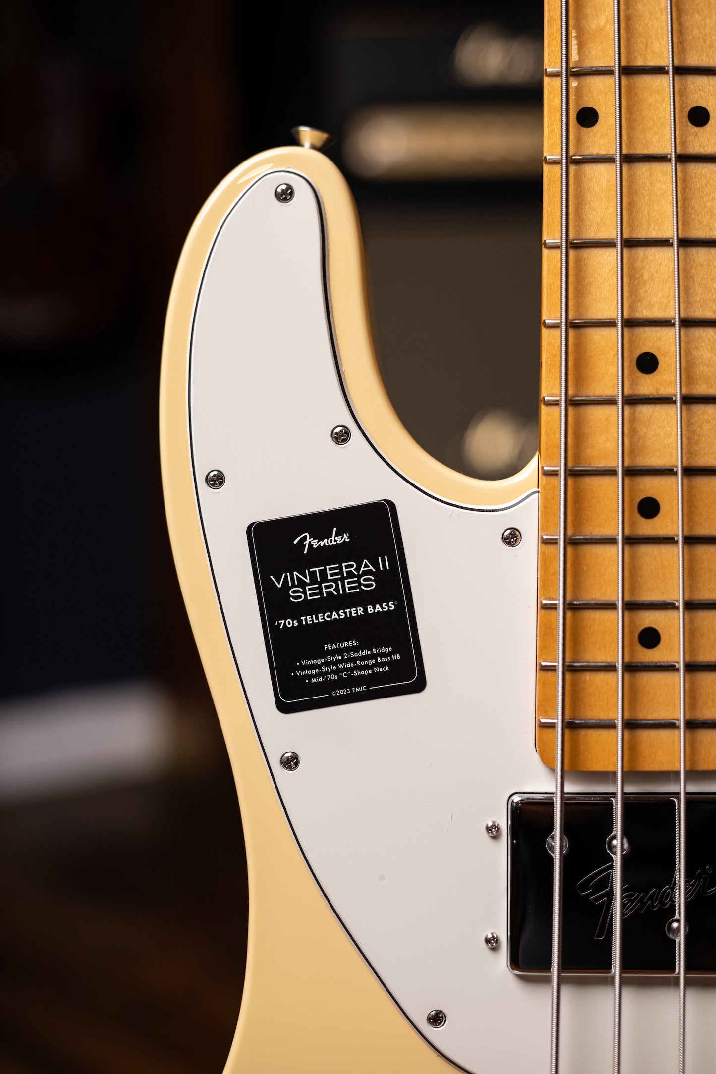 Fender Vintera II '70s Telecaster Bass Guitar - Vintage White