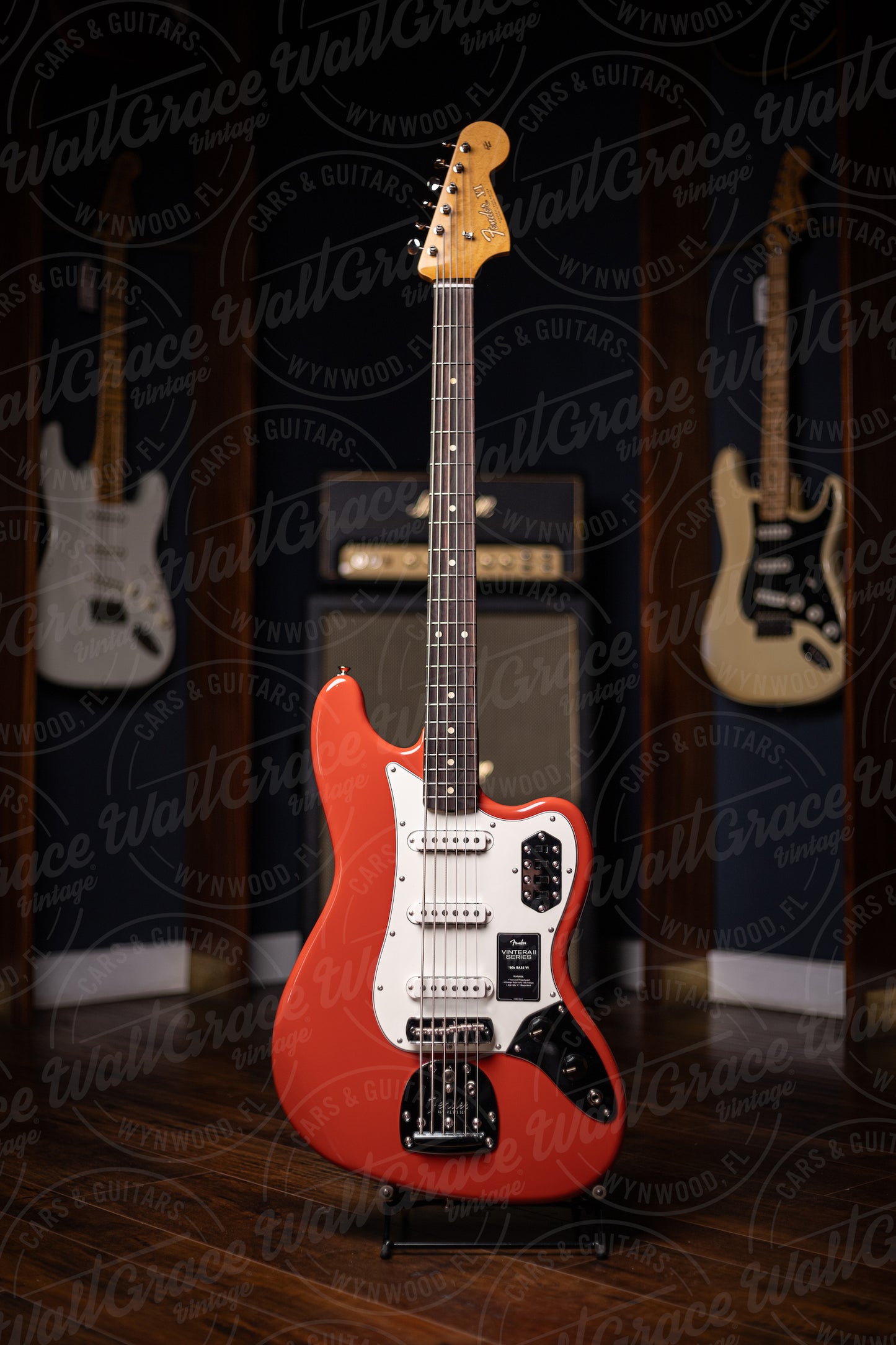 Fender Vintera II 60's Bass VI Electric Guitar - Fiesta Red