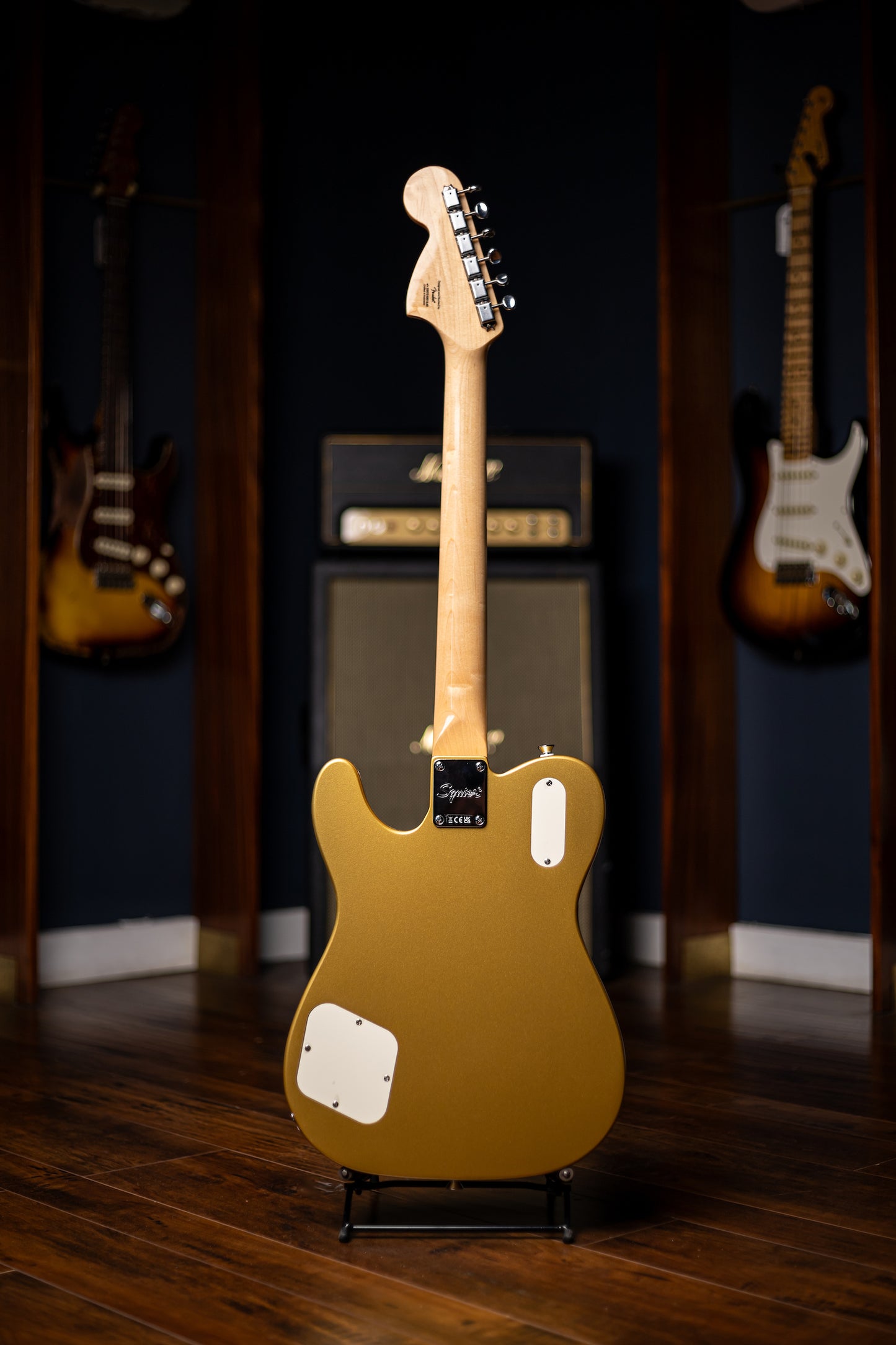 Squier Limited Edition Paranormal Troublemaker Telecaster Deluxe Electric Guitar - Aztec Gold