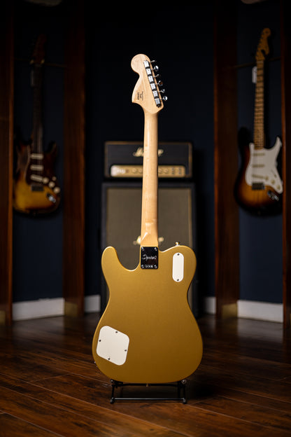 Squier Limited Edition Paranormal Troublemaker Telecaster Deluxe Electric Guitar - Aztec Gold
