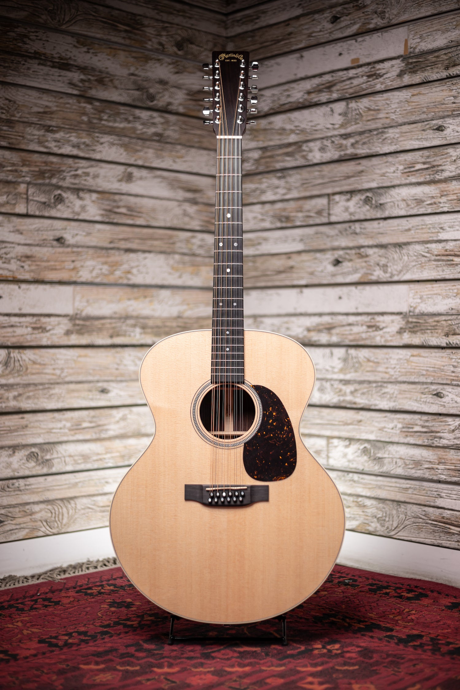 Martin Grand J-16E 12 String Acoustic Guitar - Natural