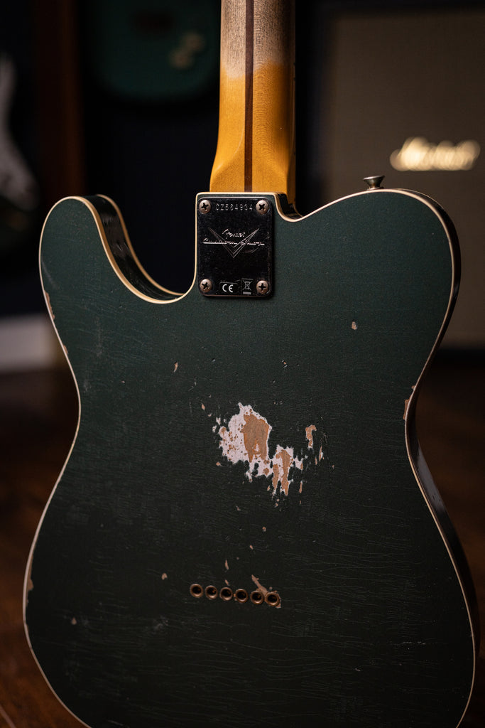 Fender Custom Shop '59 Telecaster Custom Relic Electric Guitar - Aged Sherwood Green Metallic