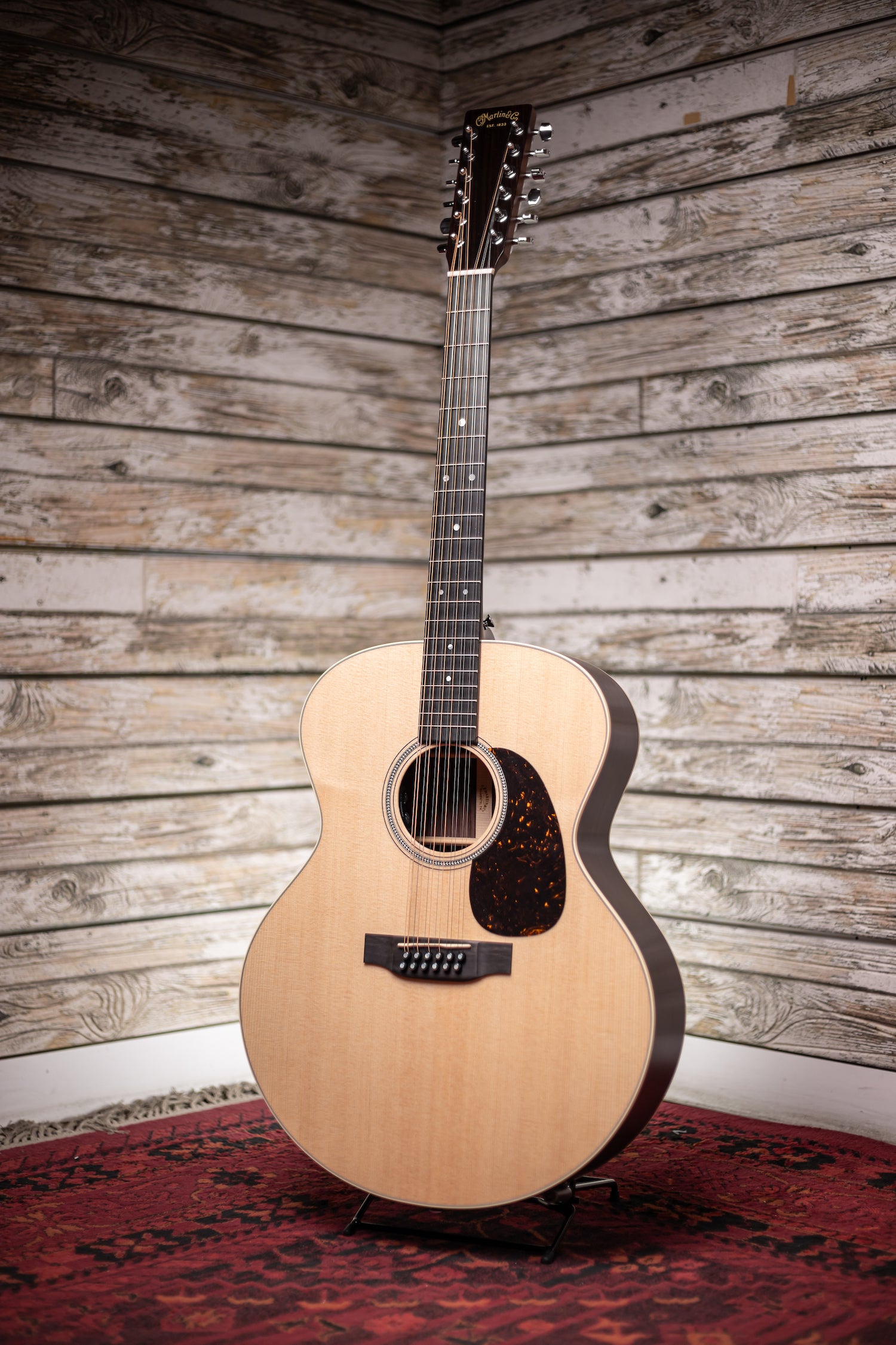 Martin Grand J-16E 12 String Acoustic Guitar - Natural