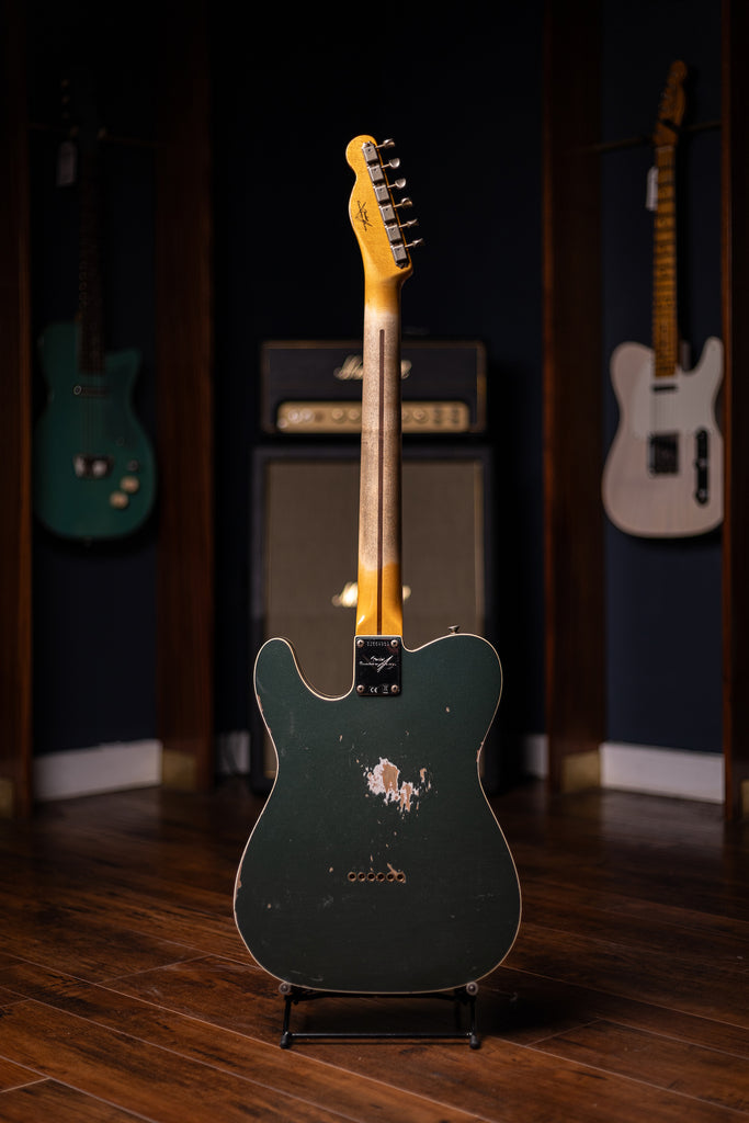 Fender Custom Shop '59 Telecaster Custom Relic Electric Guitar - Aged Sherwood Green Metallic