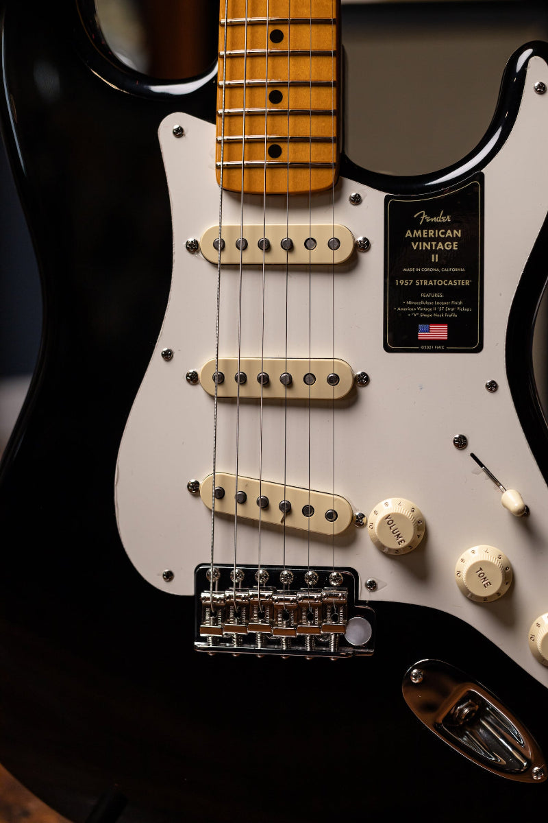 Fender American Vintage II 1957 Stratocaster Electric Guitar - Black