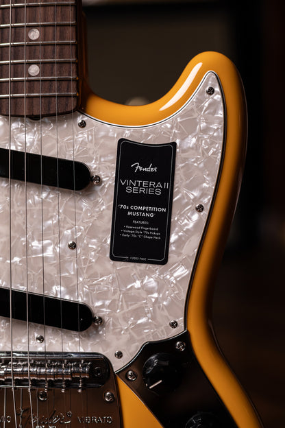 Fender Vintera II '70s Competition Mustang Electric Guitar - Competition Orange