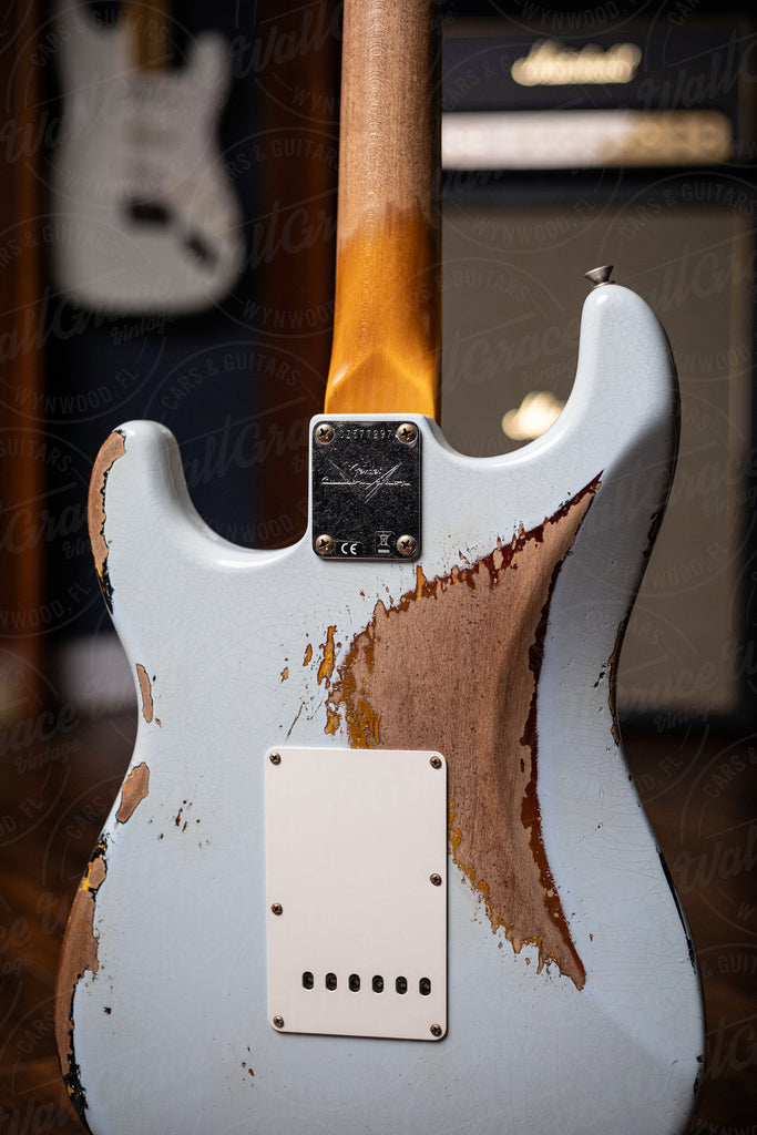 Fender Custom Shop 1960 Stratocaster Heavy Relic Electric Guitar - Aged Sonic over Sunburst