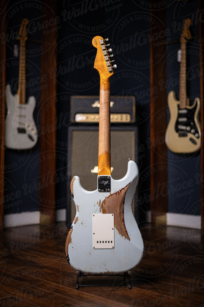 Fender Custom Shop 1960 Stratocaster Heavy Relic Electric Guitar - Aged Sonic over Sunburst