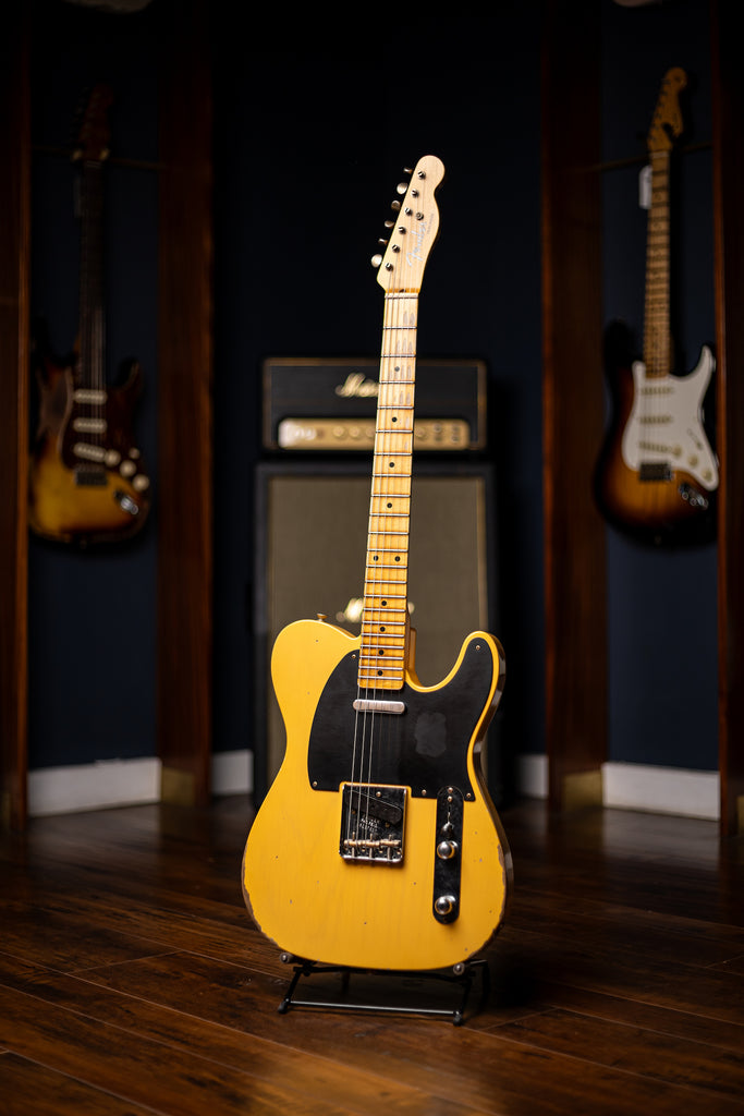 Fender Custom Shop 1954 Telecaster Relic Electric Guitar - Aged Nocaster Blonde