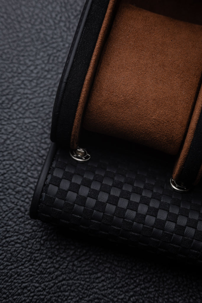 Kruk x Justin Placek Woven Leather Watch Roll