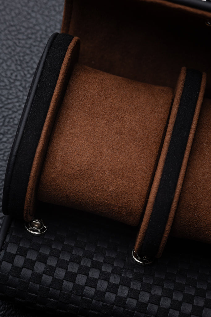 Kruk x Justin Placek Woven Leather Watch Roll