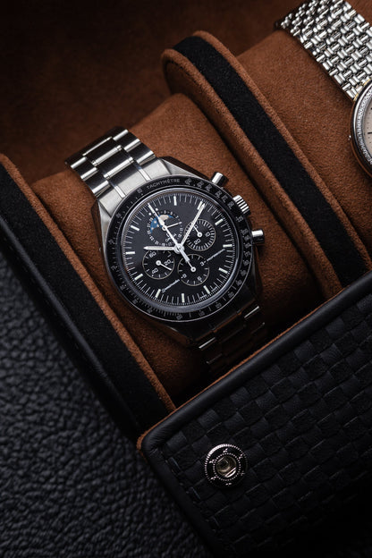 Kruk x Justin Placek Woven Leather Watch Roll