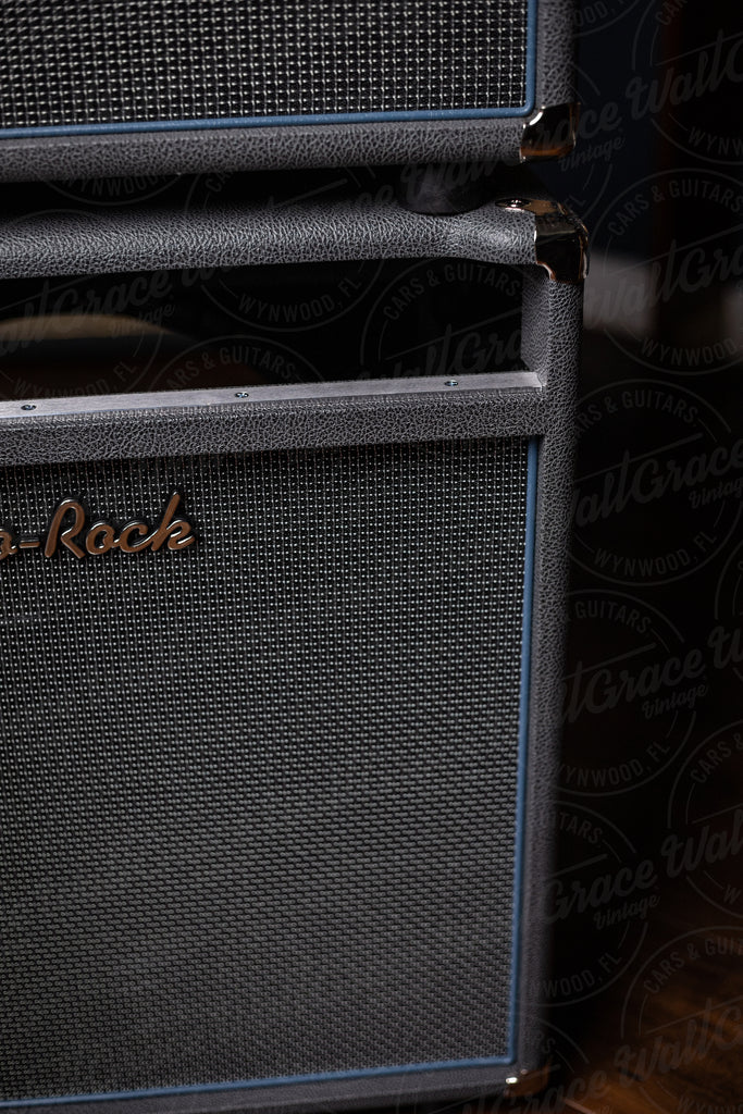 Used Two-Rock Bloomfield Drive 40/20 Head and 1x12 Combo Cabinet - Grey Tolex, Silver Thread Grill, Blue Piping