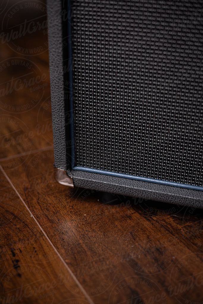 Used Two-Rock Bloomfield Drive 40/20 Head and 1x12 Combo Cabinet - Grey Tolex, Silver Thread Grill, Blue Piping
