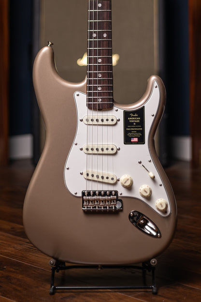 Fender  American Vintage II 1965 Stratocaster Round-Lam Electric Guitar - Shoreline Gold