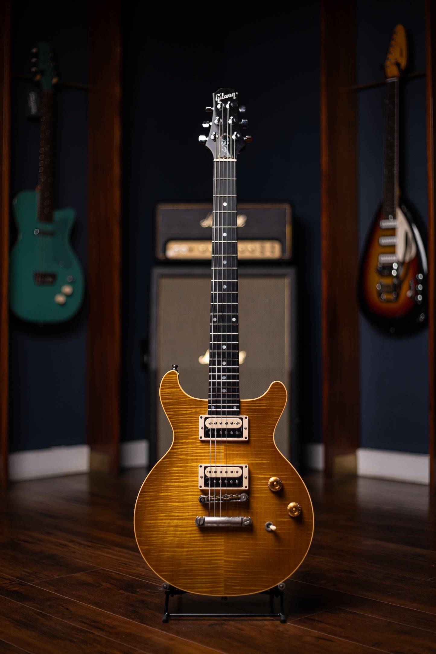 1998 Gibson Custom Shop DC Pro Electric Guitar - Trans Amber