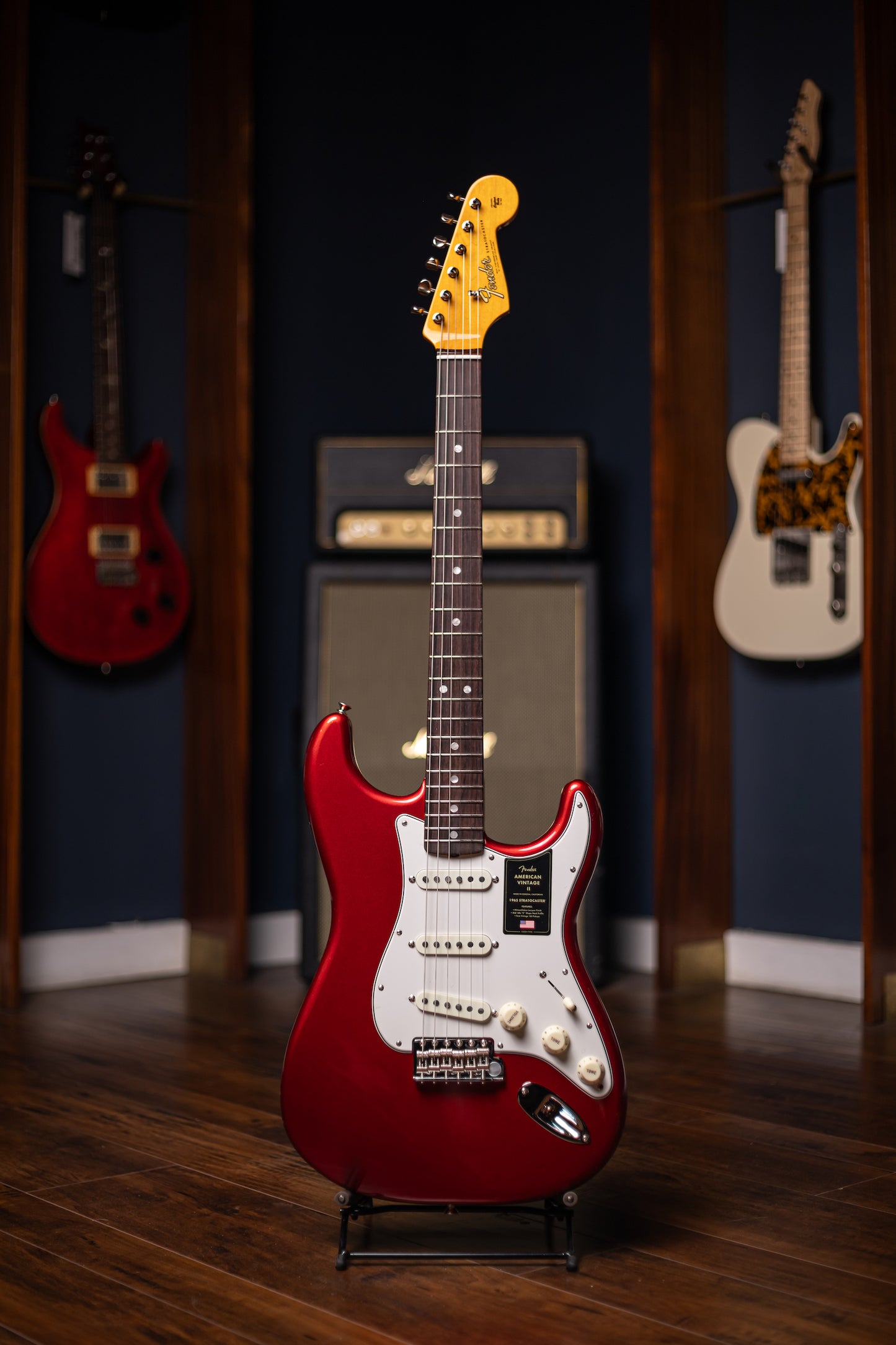Fender  American Vintage II 1965 Stratocaster Round-Lam Electric Guitar - Candy Apple Red