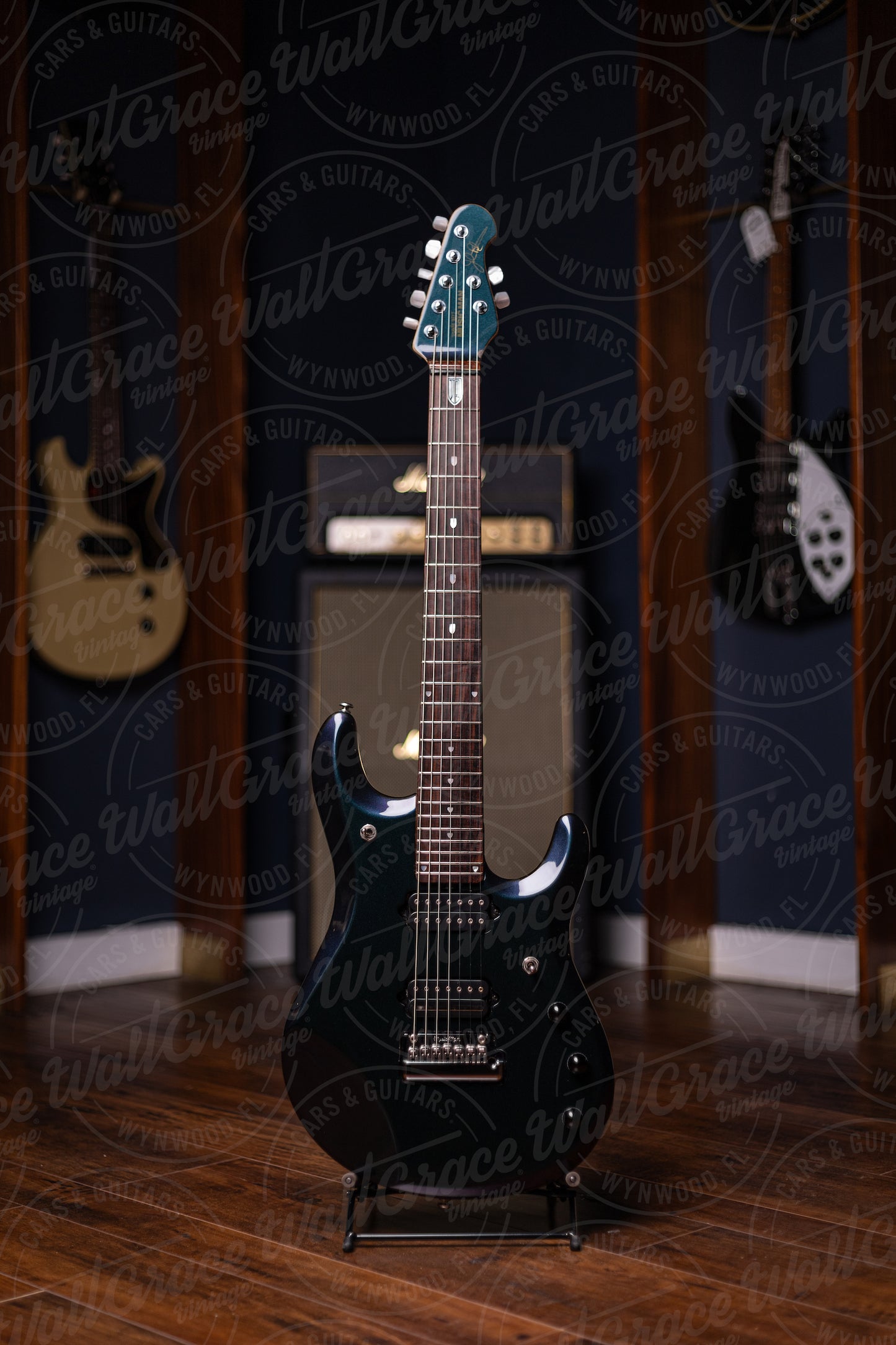 2006 Music-Man John Petrucci JP7 Electric Guitar - Mystic Green