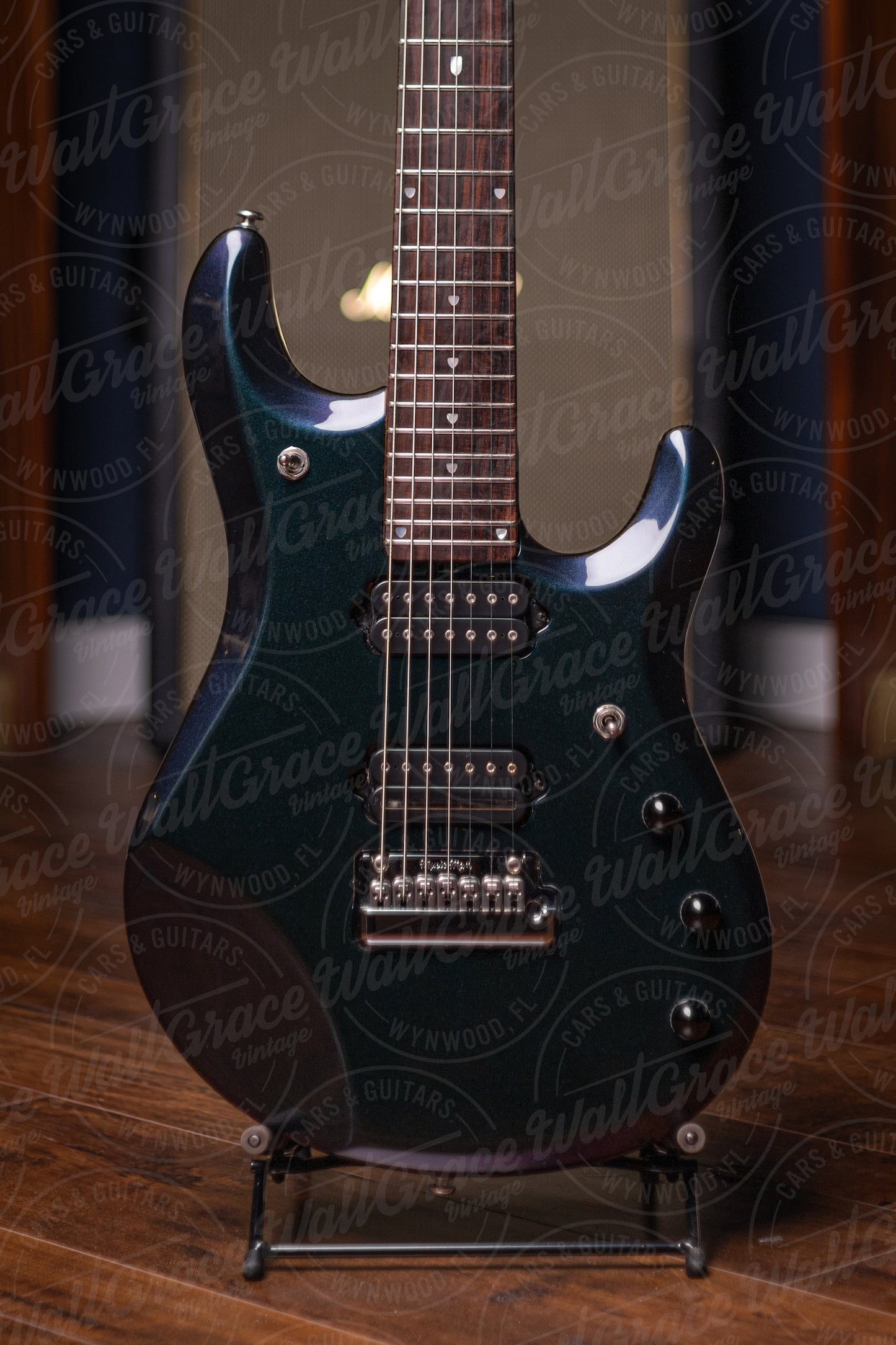2006 Music-Man John Petrucci JP7 Electric Guitar - Mystic Green