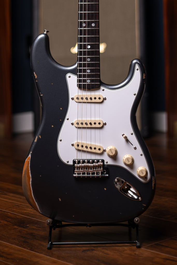 1967 Stratocaster® Relic® with Closet Classic Hardware Electric Guitar - Aged Charcoal Frost Metallic